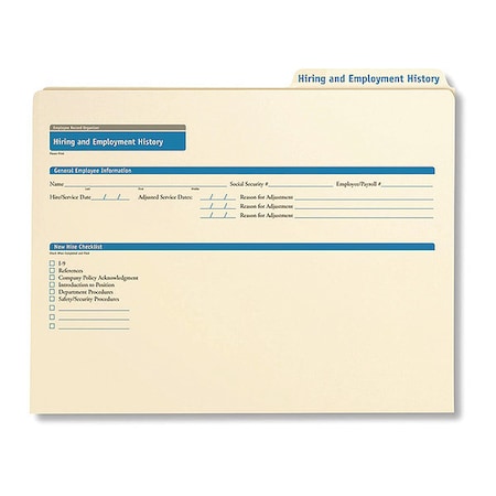 Hiring/Employment History Folder,PK25