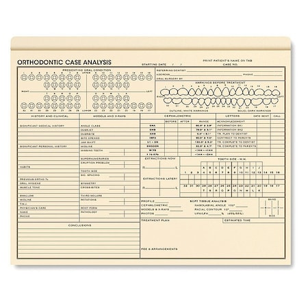 Orthod Case Analysis Envelo-File,PK25