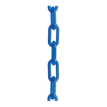 Plastic Chain,1 1/2 X 50 Ft.,Blue