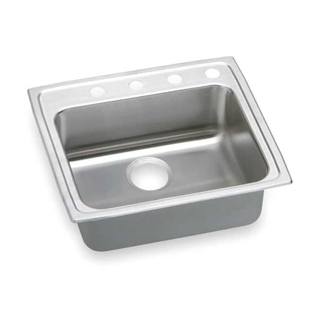 Drop-In Sink, 4 Hole, Lustrous Highlighted Satin Finish
