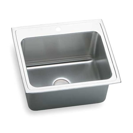 Drop-In Sink, Drop-In Mount, 3 Hole, Lustrous Highlighted Satin Finish