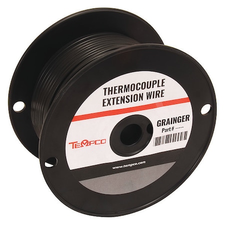 Thermocouple Ext Wire,JX,24AWG,Str,100Ft