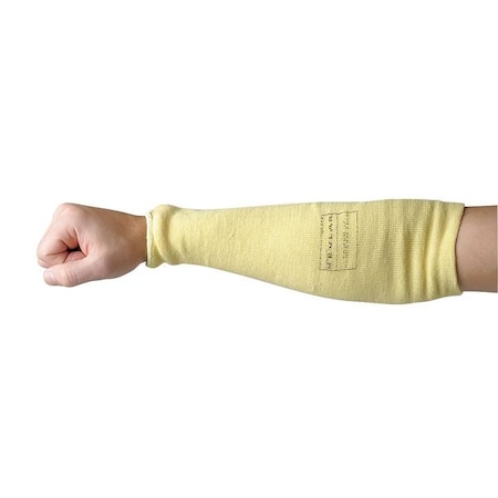 Cut-Resistant Sleeve, Cut Level A3, Kevlar, Latex-Free, 18 In L, Yellow, Large