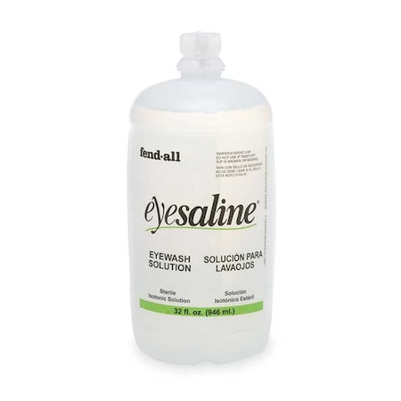 Eyesaline Single Use Eyewash Bottle, One 32 Oz Bottle