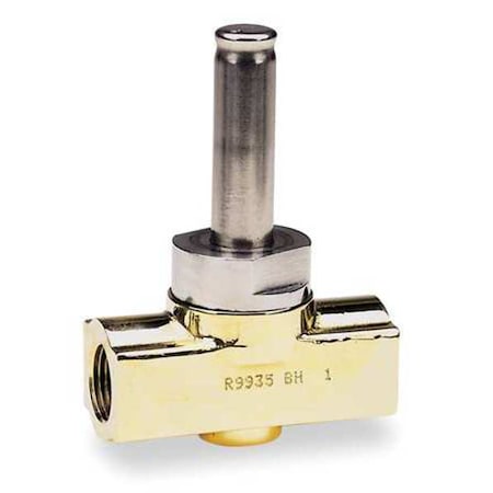 Brass Steam Solenoid Valve Less Coil, Normally Closed, 3/8 In Pipe Size