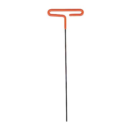 SAE Plain Hex Key, 1/4 Tip Size, 9 In Long, 4 In Short