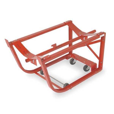 Drum Cradle,Cap 600 Lb,2 Swivel Casters