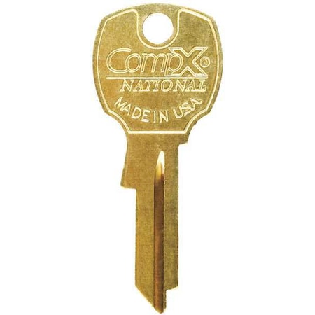 Key Blank,For 4DED5,Bright Brass