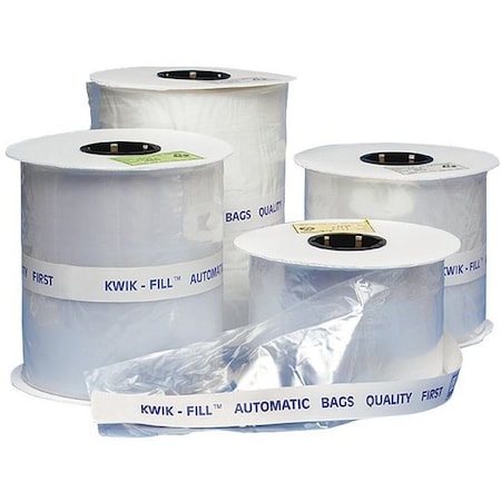 10 X 8 Open Poly Bags On A Roll, 2.80 Mil, Clear, PK 750