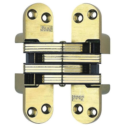 1-1/8 W X 4-5/8 H Satin Brass Concealed Hinge