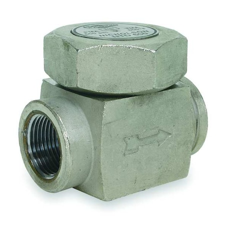 Steam Trap, 800F, Stainless Steel, 600 Psi, NPT Outlet: 1/2 In