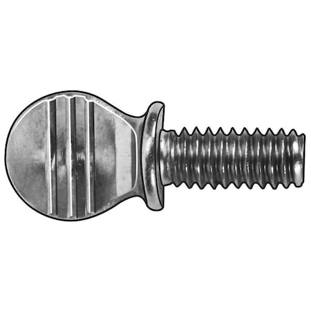 Thumb Screw, #10-32 Thread Size, Spade, Zinc Plated Steel, 0.46 To 0.48 In Head Ht, 1 1/2 In Lg