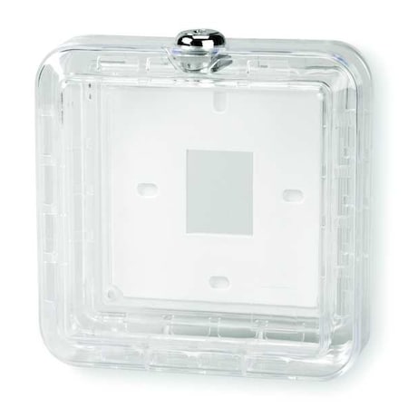 Universal Thermostat Guard, Off-White, Plastic