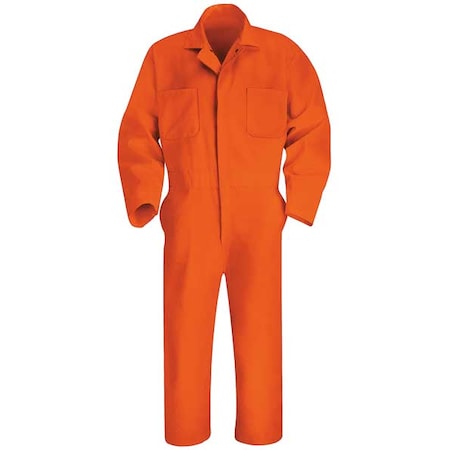 Coverall,Chest 42In.,Orange