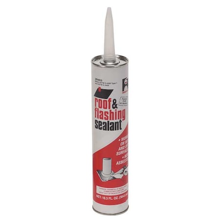 Roof Flashing Sealant,Black,10.3 Oz