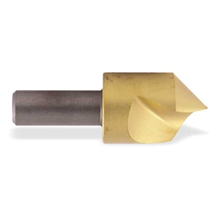 Countersink,1 FL,120 Deg,1/2,HSS,TiN