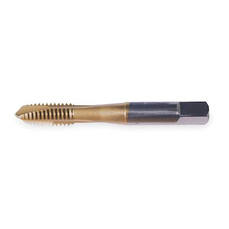 Spiral Point Tap, 1/4-20, Plug, UNC, 3 Flutes, TiN