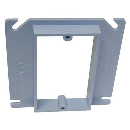 Plaster Ring,1-Gang,1/2 In. Riser,PVC