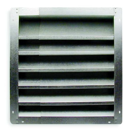 Louver,Intake,12-18 In,Galvanized Steel
