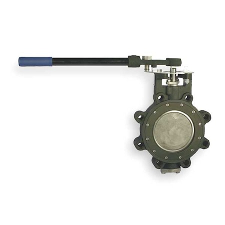 Butterfly Valve,Lug,5 In,RPTFE Liner