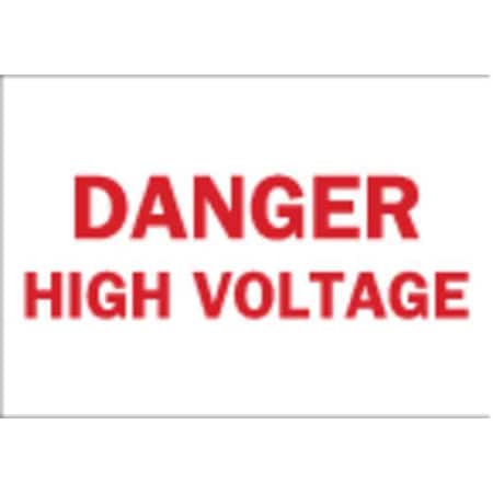 Danger Sign, 10X14, R/WHT, HV, ENG, Text, Width: 14