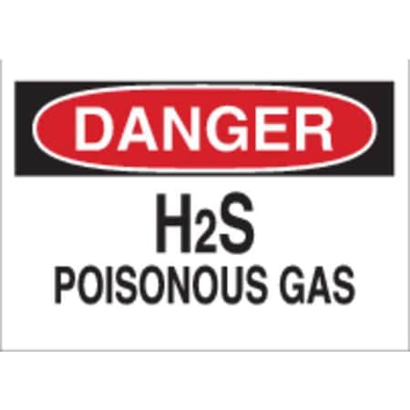 Danger Sign, 7 In H, 10 In W, Polyester, Rectangle, English, 84395