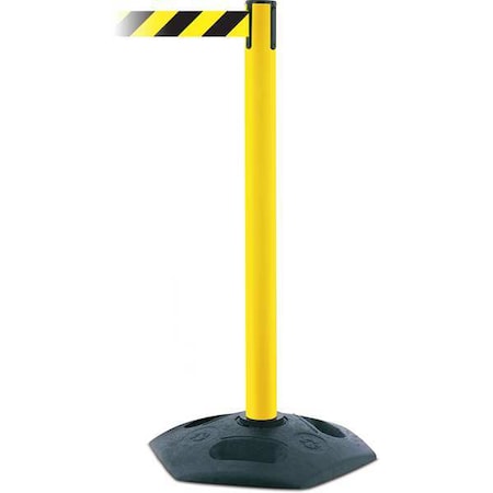 Barrier Post With Belt,7-1/2 Ft. L