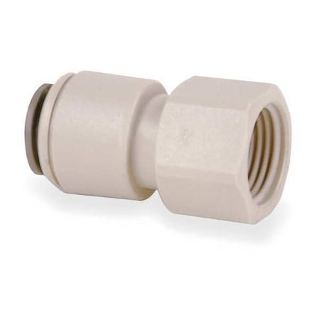 Acetal Copolymer Faucet Adapter, 1/4 In Tube Size