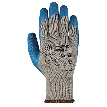 Cut Resistant Coated Gloves, A2 Cut Level, Natural Rubber Latex, S, 1 PR