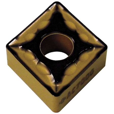 Diamond Turning Insert, Diamond, 5/8 In, CNMG, 80  Degrees, 3/64 In, Carbide