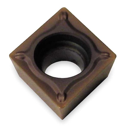 Diamond Turning Insert, Diamond, 1/4 In, CPMT, 80  Degrees, 1/64 In, Carbide