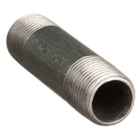 3/8 MNPT X 4 TBE Galvanized Steel Pipe Nipple Sch 40
