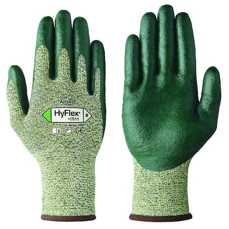 Cut Resistant Coated Gloves, A5 Cut Level, Nitrile, S, 1 PR