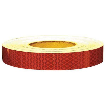 Reflective Tape,W 1 In, L 50 Yd,Red