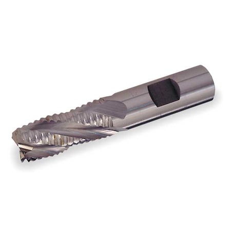 4-Flute Cobalt 8% Coarse Square Single Roughing End Mill Cleveland RG8 Bright 1/2x1/2x1/2x2-1/2