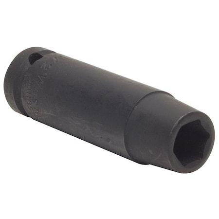 Impact Socket,1/2In Dr,12mm,6pts