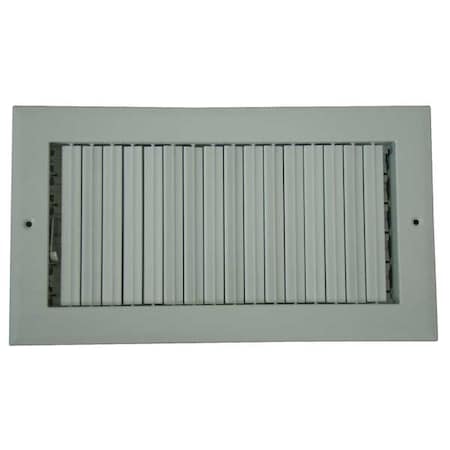 Sidewall/Ceiling Register, 6 X 14, White