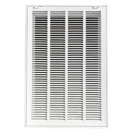 Filtered Return Air Grille, 16 X 25, White, Steel