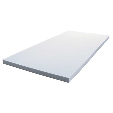 Insulation Sheet, Melamine Foam, 24 In X 96 In, 1/2 In Wall, Light Gray