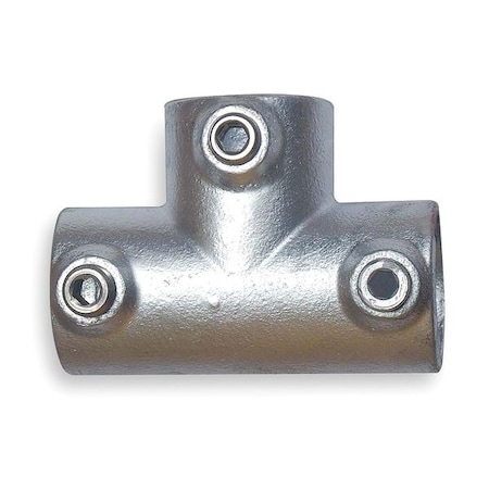 Structural Pipe Fitting, Three-Socket Tee, Cast Iron, 1.25 In Pipe Size, 50000 Lb Tensile Strength