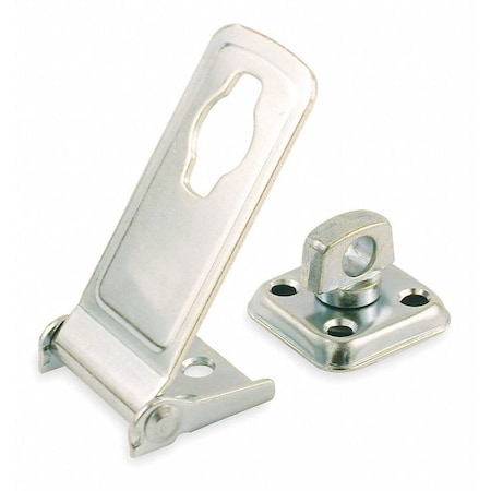 Latching Safety Hasp,Steel,3-1/2 In. L