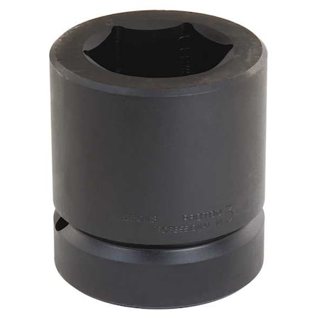 2-1/2 Dr, 3-7/8 Size, SAE Impact Socket, 6 Pts