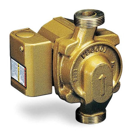 Hydronic Circulating Pump, 1/40 Hp, 115V, 1 Phase, Union Connection