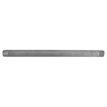 1/8 MNPT X 2 Ft. TBE 304 Stainless Steel Pipe Sch 40
