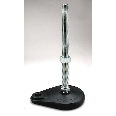 Level Mount,Swivel Stud,3/4-10,4in Base