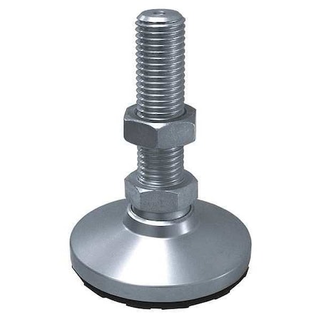 Level Mount, Swivel Stud, M10, 1-1/4in Base, Height: 3 In