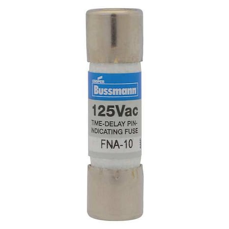 Fuse, Time Delay, 6-1/4A, FNA Series, 125V AC, Not Rated, 1-1/2 L X 13/32 Dia