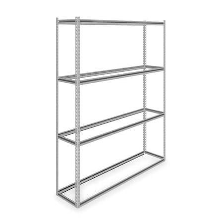 Boltless Shelving Unit, 30D X 69W X 84H, 4 Shelves, Steel