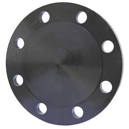 4 Black Steel Blind Flange