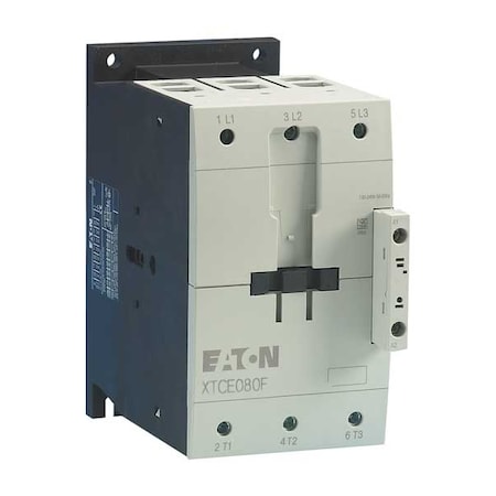 IEC Magnetic Contactor, 3 Poles, 208 V AC, 80 A, Reversing: No